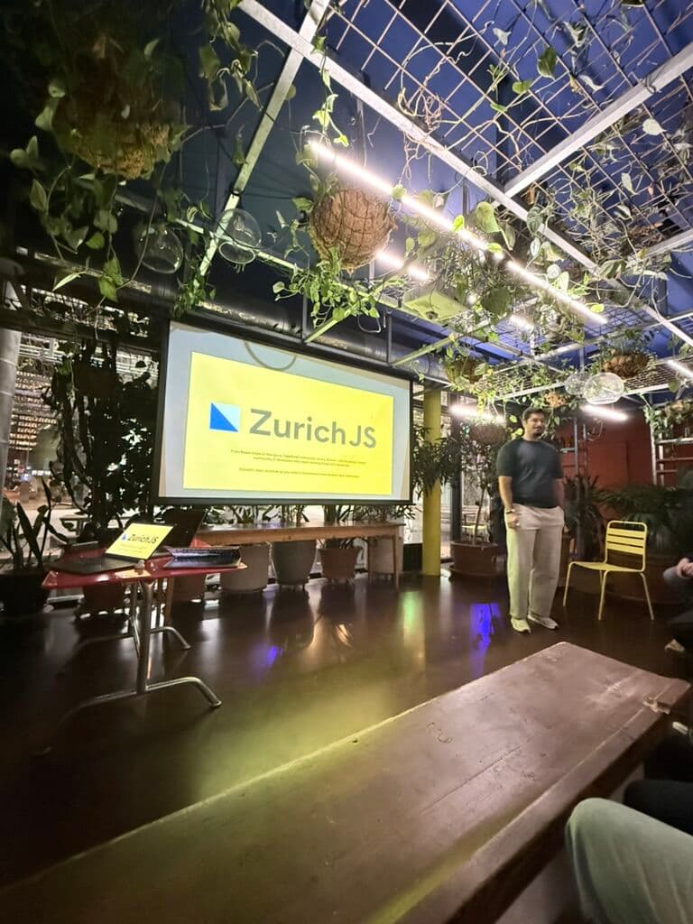 Celebrating Community: ZurichJS 1st Anniversary Meetup